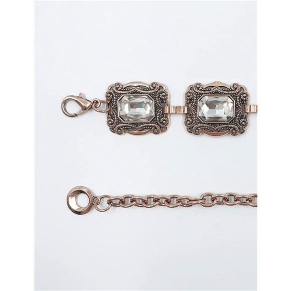 TOPACC Metal Chain Belt for Women Waist chains for Dresses Jeans Western Cowgirl main image 5